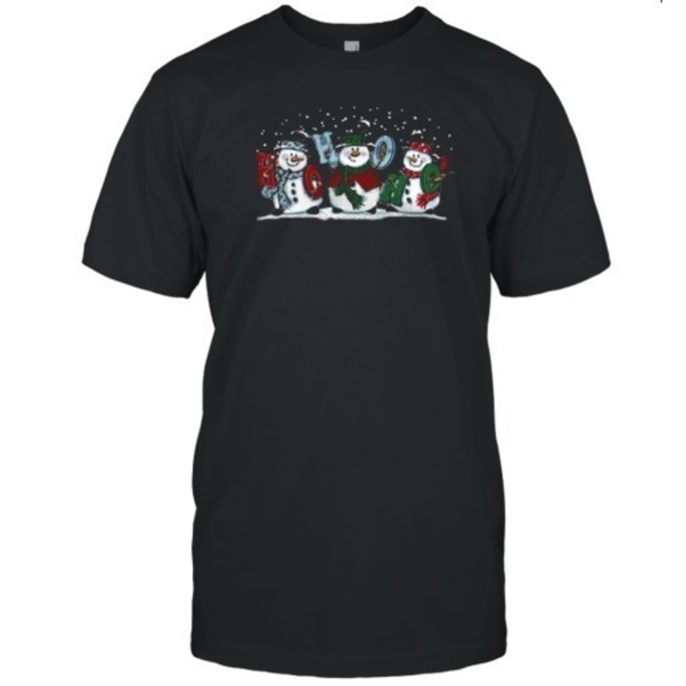 Dancing Snowman Ho Ho Ho Teacher T-Shirt